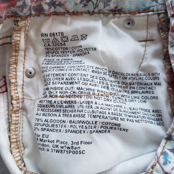 BDG Floral High Rise Cigarette Ankle Jeans - Picture 13 of 13